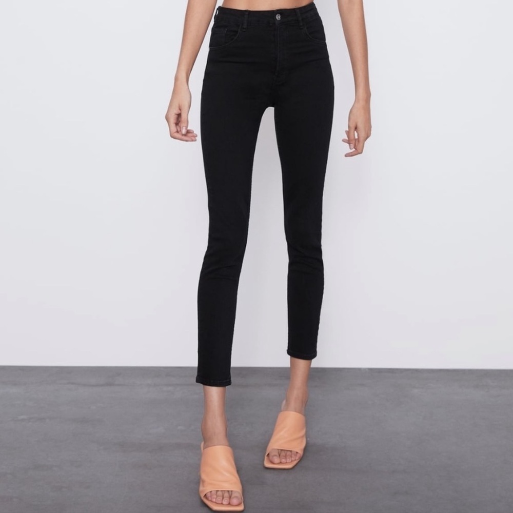Zara Denim Black Skinny Jeans